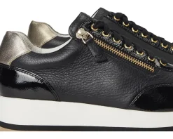 Johnston & Murphy Sneakers|Sneakers<Gracie Side-Zip Lace-Up Black