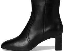 Boots|Boots|Cole Haan Grand Ambition 2.0 Alainne Booties Black Leather/Black Stack