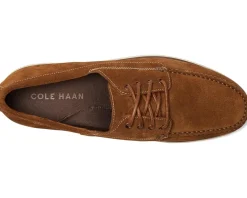 Cole Haan Grand 4-Eye Loafers Spiced Brown Suede/Silver Birch