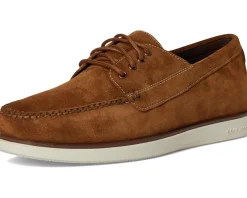 Cole Haan Grand 4-Eye Loafers Spiced Brown Suede/Silver Birch