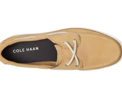 Cole Haan Boat Shoes<Grandpro Windward Boat Shoe Biscuit Suede/Silver Birch/Ivory
