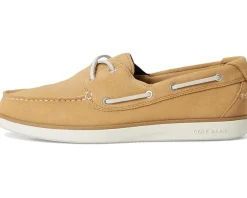 Cole Haan Boat Shoes<Grandpro Windward Boat Shoe Biscuit Suede/Silver Birch/Ivory