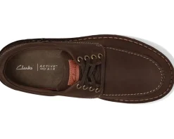 Clarks Oxfords|Oxfords<Gravelle Low Dark Brown Nubuck