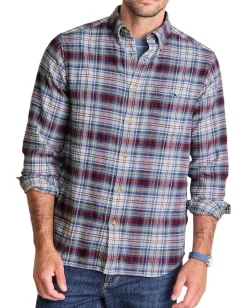 Vineyard Vines Activewear<Great Point Plaid Vineyard Flannel Shirt Crimson