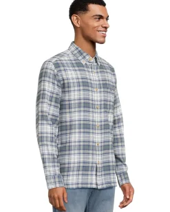 Activewear|Vineyard Vines Great Point Plaid Vineyard Flannel Shirt Balsam