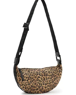 AllSaints Handbags|Cross Body<Half Moon Nylon Xbody Carcle Leopard