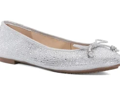 Dune London Flats<Hallis Silver Diamantes