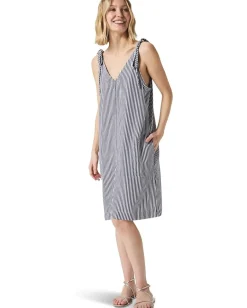 Splendid Halston Stripe Dress Navy Stripe Hot