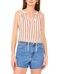 Women Vince Camuto Halter With Neck Tie Blouse