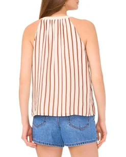 Women Vince Camuto Halter With Neck Tie Blouse