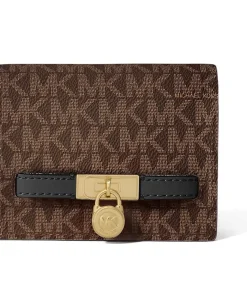 MICHAEL Michael Kors Wallets & Accessories<Hamilton Moderne Small Compact Wallet Brown/Black
