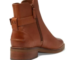 Boots|Boots|Cole Haan Hampshire Buckle Bootie British Tan Leather
