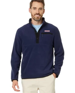 Vineyard Vines Harbor Fleece Quarter-Snap