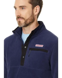 Vineyard Vines Harbor Fleece Quarter-Snap