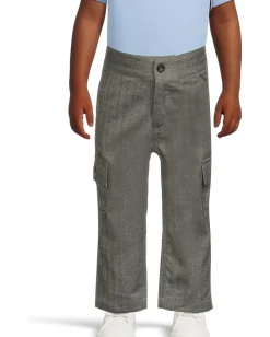 Janie and Jack Clothing<Herringbone Cargo Pants (Infant) Gray