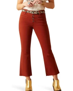 Jeans|Ariat High-Rise Jazmine Flare in Burgundy