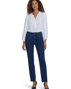 Women NYDJ High-rise Marilyn Straight Jeans