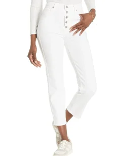 7 For All Mankind High-Waist Cropped Straight in Luxe Vintage Soleil Outlet