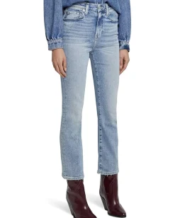 7 For All Mankind High-Waisted Slim Kick in Must Hot