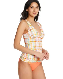 Bleu Rod Beattie Swimwear|Swimsuits & Cover-Ups<Hip To Be Square Over-the-Shoulder Tankini Multi