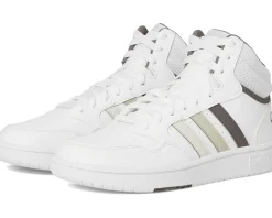 adidas Kids Hoops Mid Shoes (Little Kid) White/Orbit Grey/Putty Grey Best