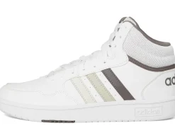 adidas Kids Hoops Mid Shoes (Little Kid) White/Orbit Grey/Putty Grey Best