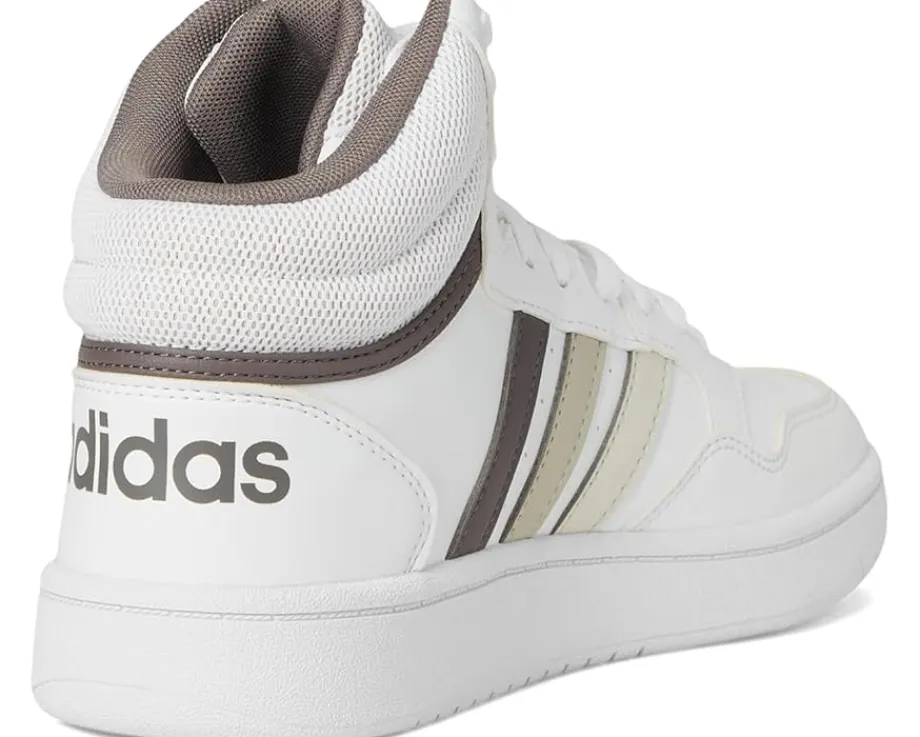 adidas Kids Hoops Mid Shoes (Little Kid) White/Orbit Grey/Putty Grey Best