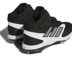 adidas Icon 8 Mid Baseball/Softball Cleats Core Black/Silver Metallic/Footwear White 1 Discount