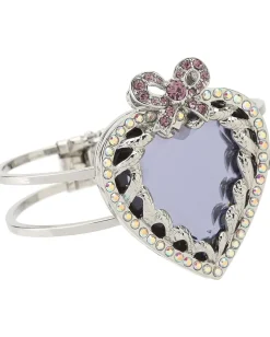 Jewelry|Jewelry|Betsey Johnson Iconic Crystal Heart Hinge Bangle Amethyst