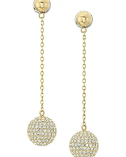 Michael Kors Iconic Linear Fireball Earrings Gold