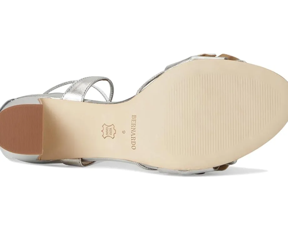 Bernardo Heels|Sandals<Ieda Floral Silver