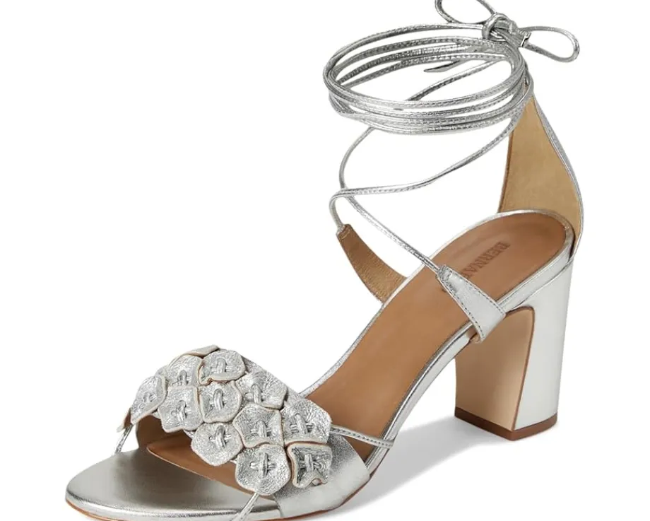 Bernardo Heels|Sandals<Ieda Floral Silver