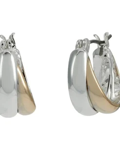 Women Lauren Ralph Lauren Interlocking Huggie Hoop Earrings