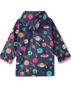 Clothing|Clothing|Hatley Kids Interstellar Zip-Up Rain Jacket (Toddler/Little Kid/Big Kid) Blue