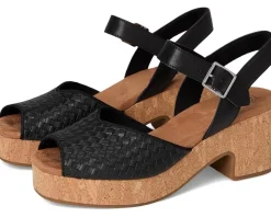 Heels|Sandals|TOMS Isla Peep Toe Black1