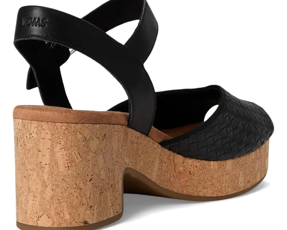 Heels|Sandals|TOMS Isla Peep Toe Black1