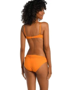 La Blanca Swimwear|Swimsuits & Cover-Ups<Island Goddess Draped Wrap Bralette Tangerine