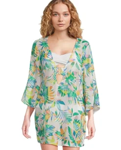 BECCA Isle Verde Chiffon Tunic Multi Outlet