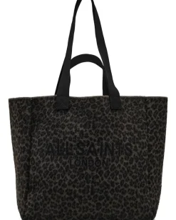 Handbags|Totes|AllSaints Izzy Fzzy Leppo Tote Leopard Brown