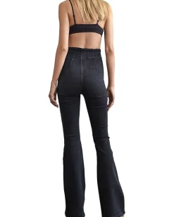 Free People Jayde Flare Jeans Onyx Discount