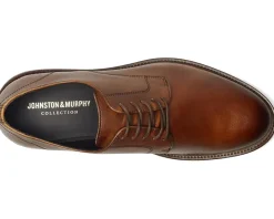 Oxfords|Oxfords|Johnston & Murphy Collection Jenson Plain Toe Tan European Calfskin