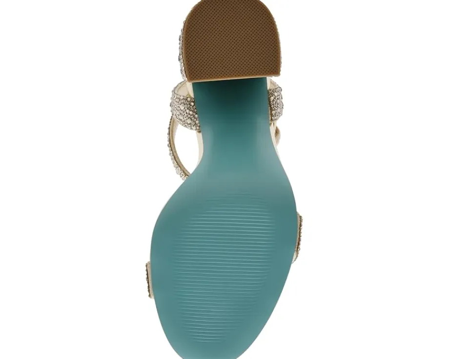 Heels|Sandals|Blue by Betsey Johnson Jet Light Gold
