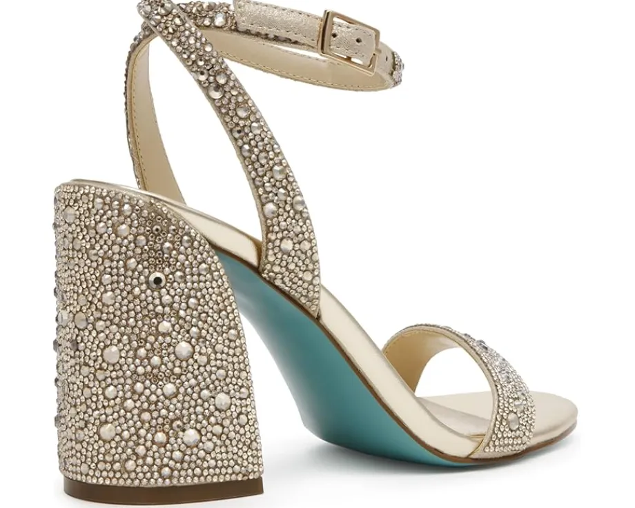 Heels|Sandals|Blue by Betsey Johnson Jet Light Gold