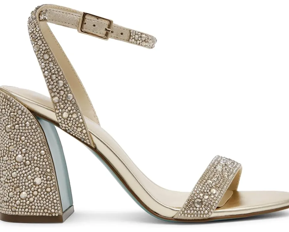 Heels|Sandals|Blue by Betsey Johnson Jet Light Gold