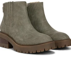 Blowfish Malibu Joy Booties Moss Green Faux Leather Outlet