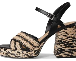 Heels|Sandals|Marc Fisher LTD Juliey Black/Light Natural Multi