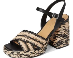 Heels|Sandals|Marc Fisher LTD Juliey Black/Light Natural Multi
