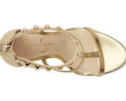 Jessica Simpson Heels|Sandals<Juniya Studded Heeled Sandals Gold