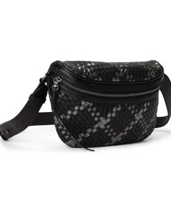 HOBO Belt Bags<Juno Belt Bag Black Metallic Woven