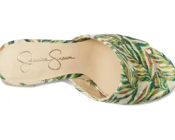 Jessica Simpson Heels|Sandals<Kameena Mule Platform Sandals Green Multi